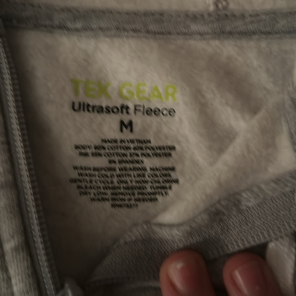 TekGear Grey Zip-Up Hoodie - Picture 2 of 4